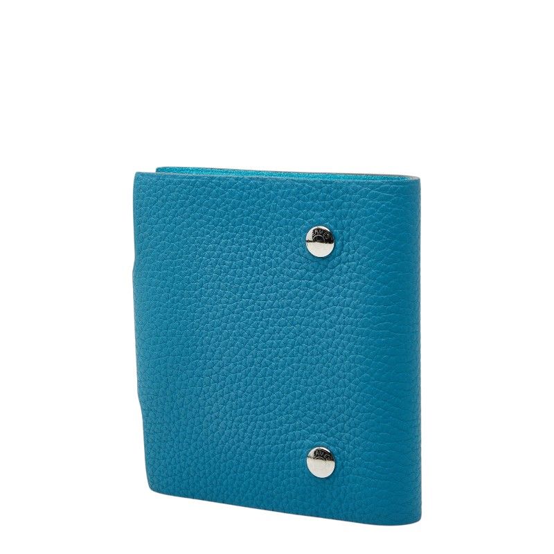 Hermes Ulysse PM Notebook Cover System with Refill Blue Jean Silver Togo Agenda — view 2