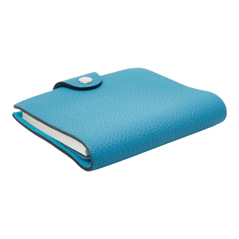 Hermes Ulysse PM Notebook Cover System with Refill Blue Jean Silver Togo Agenda — view 5