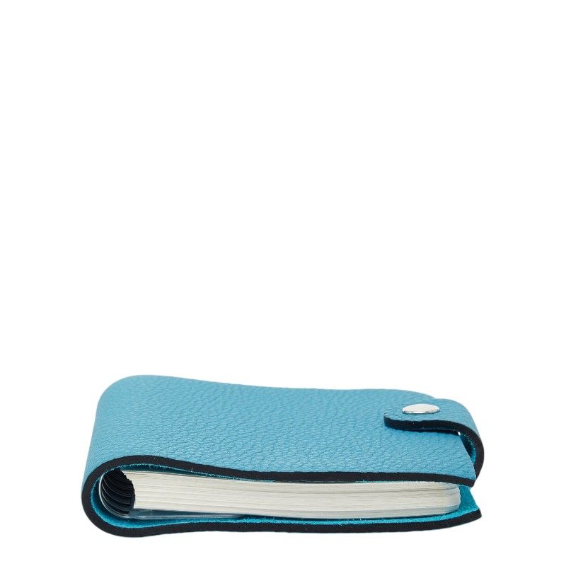 Hermes Ulysse PM Notebook Cover System with Refill Blue Jean Silver Togo Agenda — view 3