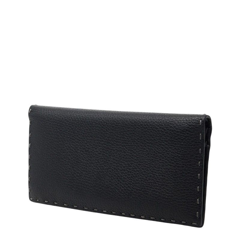 Fendi Selleria Wallet Bifold Black Leather — view 2