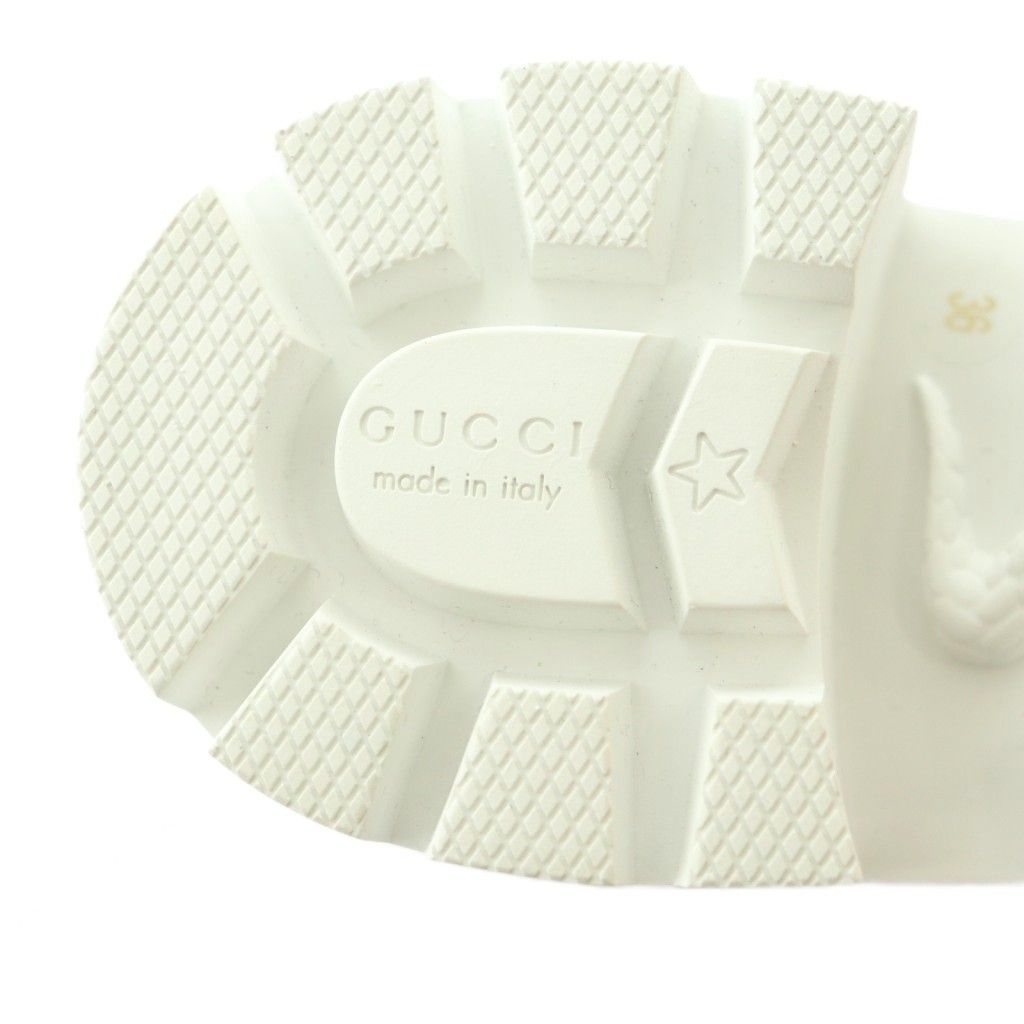 Gucci Magnum Short Boots Thick Sole 36 Ivory Magenta Pink — view 8