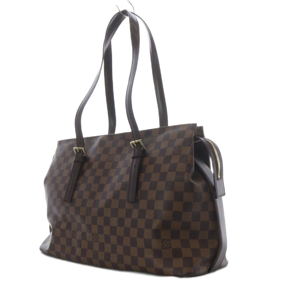 Louis Vuitton Damier Ebeneline Chelsea Tote Brown — view 6