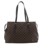 Louis Vuitton Damier Ebeneline Chelsea Tote Brown — view 2