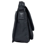 Saint Laurent Yves Logo Shoulder Bag Nylon Black — view 4