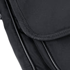 Saint Laurent Yves Logo Shoulder Bag Nylon Black — view 7