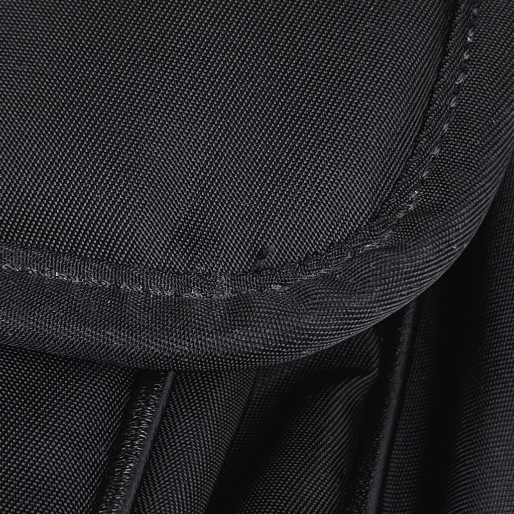 Saint Laurent Yves Logo Shoulder Bag Nylon Black — view 8