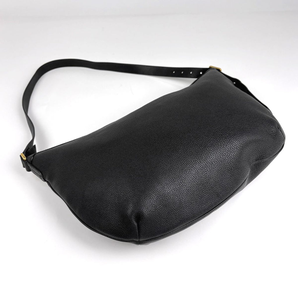 Gucci Half Moon Hobo Shoulder Bag Leather Black — view 2