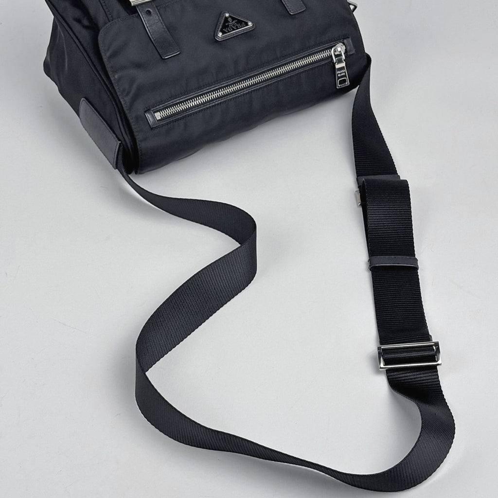 Prada Shoulder Bag Tessuto Nylon Nero — view 7