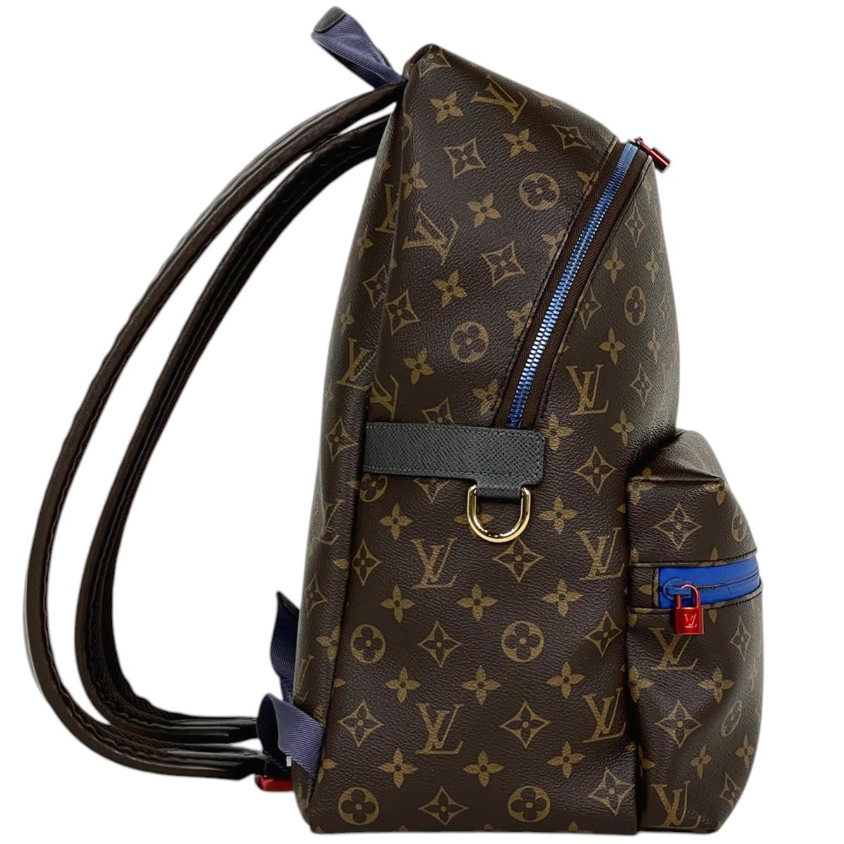 Louis Vuitton Apollo Backpack Monogram Brown Blue — view 4