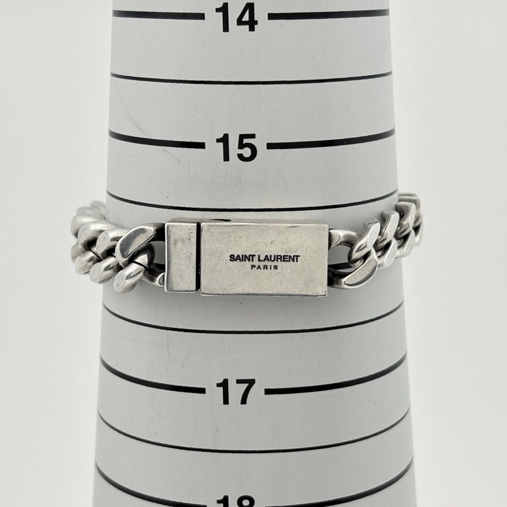 Saint Laurent Logo Chain Bracelet Silver — view 5