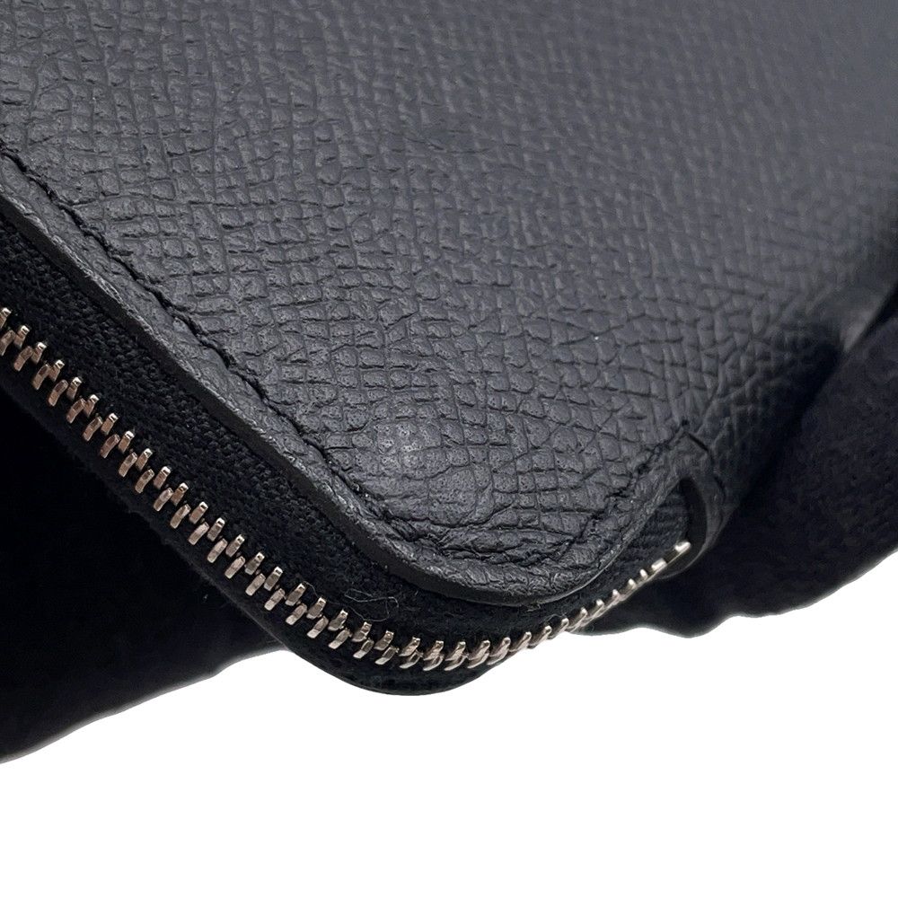 Hermes Wallet Azap Long Silk in Black Silver Epsom — view 6
