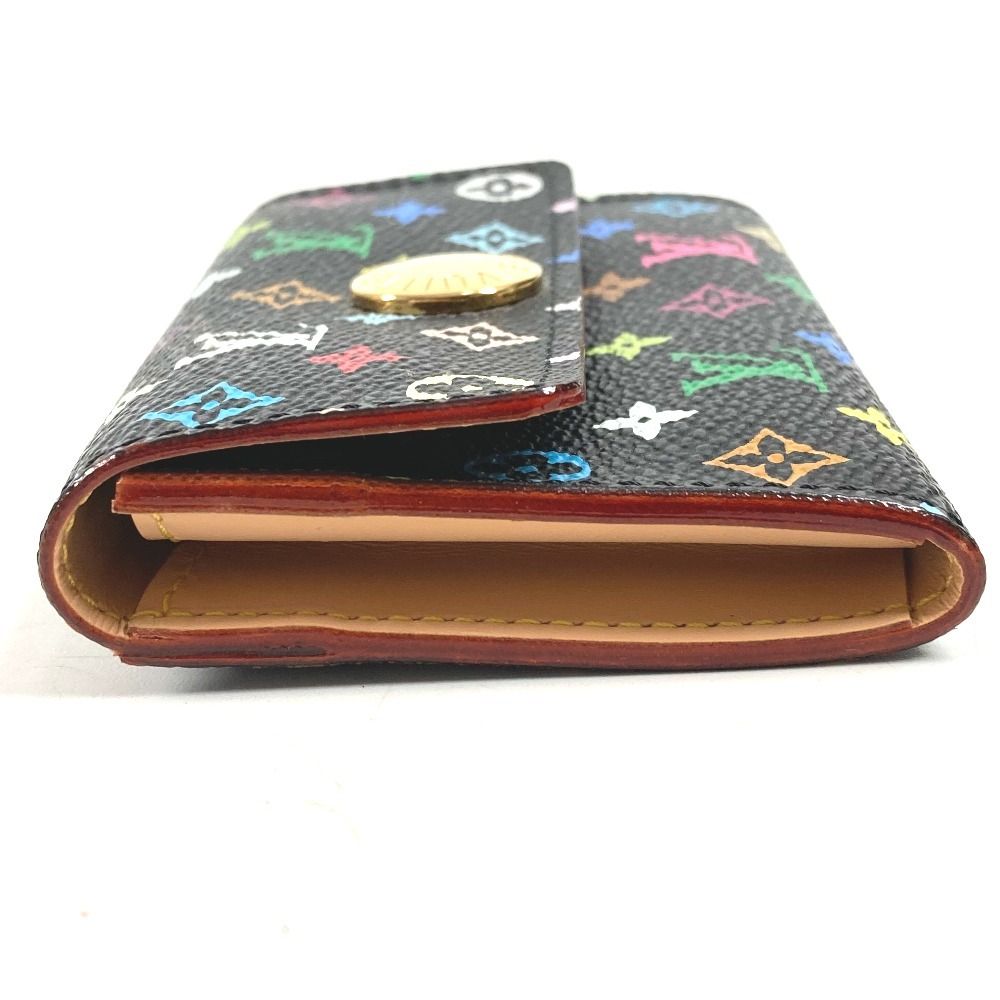 Louis Vuitton Coin Case Porte-Monnaie Monogram Multicolor Canvas Noir Black — view 4