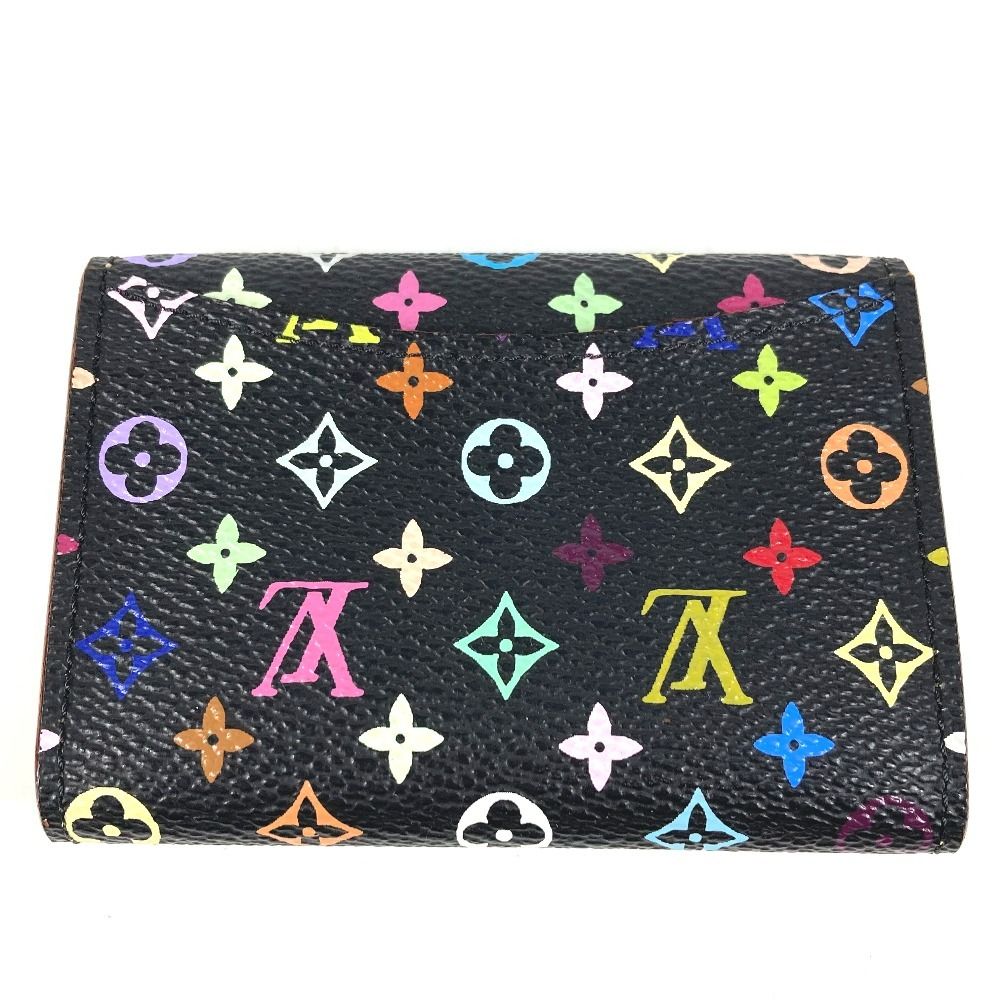 Louis Vuitton Coin Case Porte-Monnaie Monogram Multicolor Canvas Noir Black — view 2
