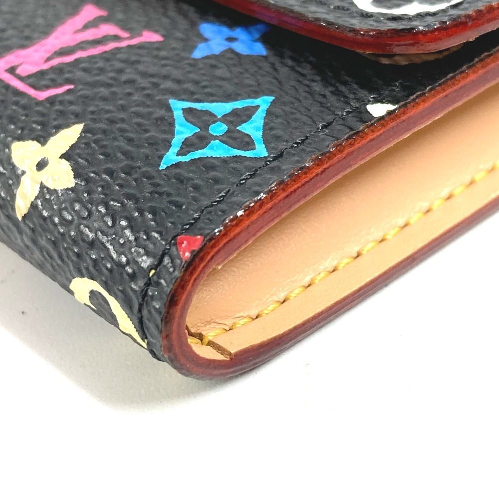 Louis Vuitton Coin Case Porte-Monnaie Monogram Multicolor Canvas Noir Black — view 6