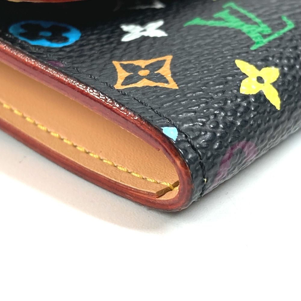 Louis Vuitton Coin Case Porte-Monnaie Monogram Multicolor Canvas Noir Black — view 7
