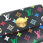 Louis Vuitton Coin Case Porte-Monnaie Monogram Multicolor Canvas Noir Black — view 8