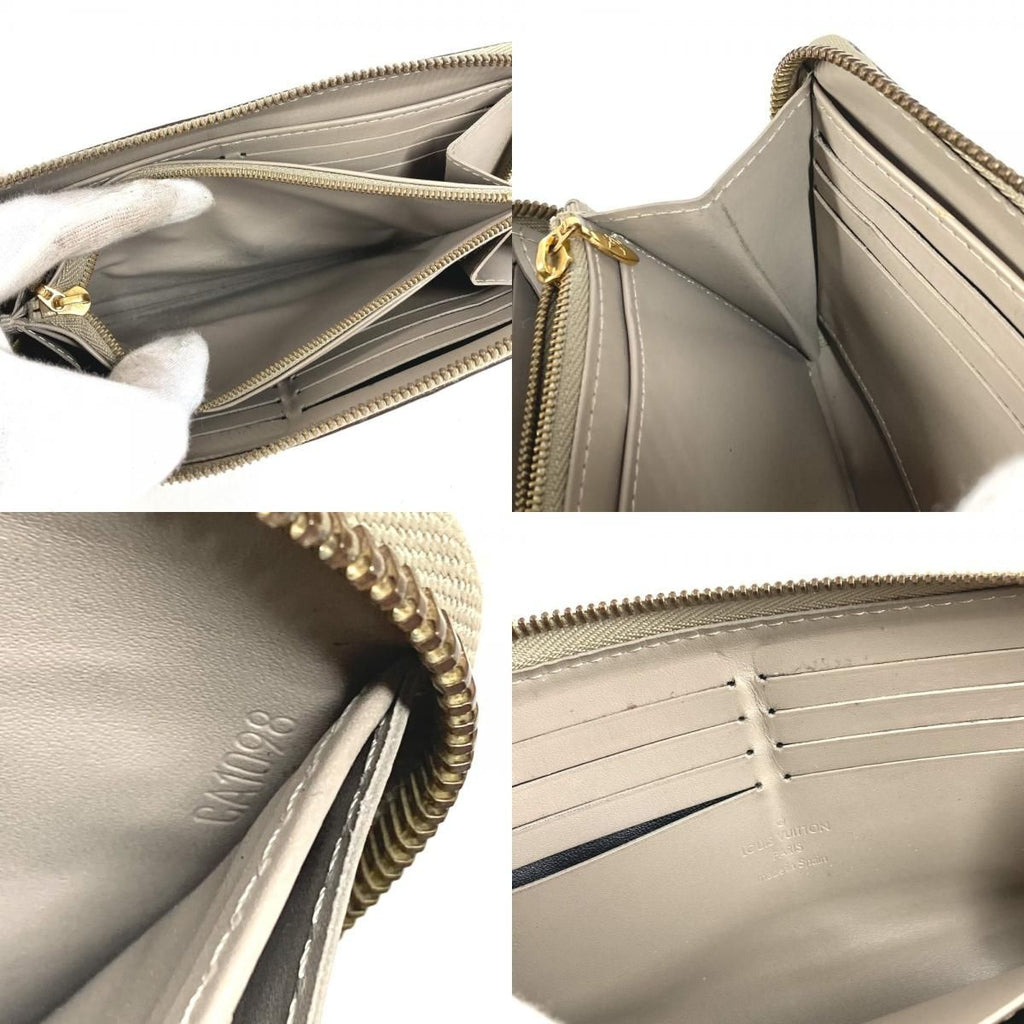 Louis Vuitton Wallet Zippy Suhali Leather Veronne Gray — view 9