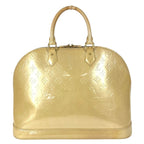 Louis Vuitton Handbag Alma GM Monogram Vernis Canvas Blanc Corail Beige — view 2