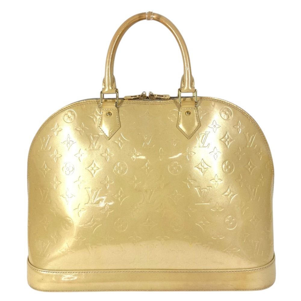Louis Vuitton Handbag Alma GM Monogram Vernis Canvas Blanc Corail Beige — view 2