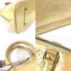 Louis Vuitton Handbag Alma GM Monogram Vernis Canvas Blanc Corail Beige — view 7