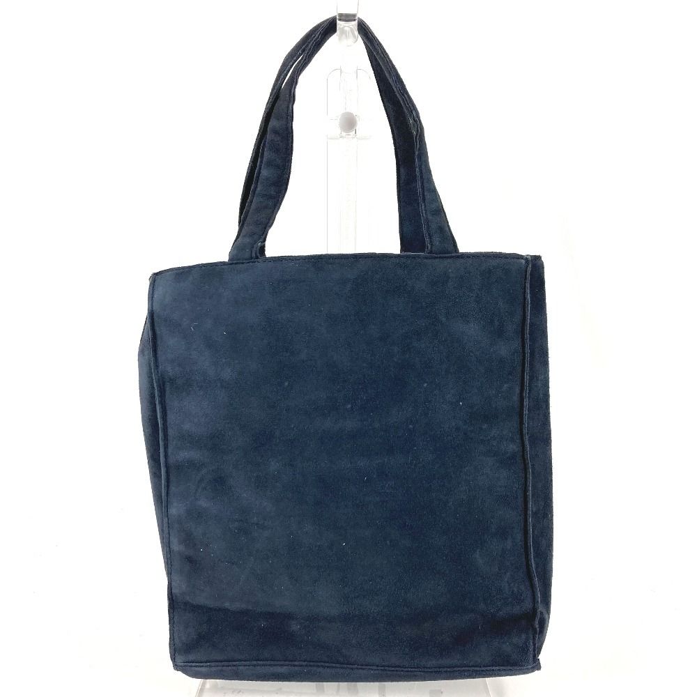 Chanel Handbag Fringe Tassel CC Logo Rhinestone Nubuck Navy — view 2