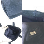 Chanel Handbag Fringe Tassel CC Logo Rhinestone Nubuck Navy — view 8