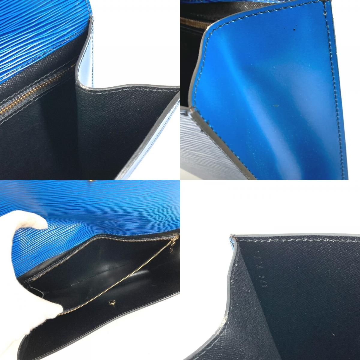 Louis Vuitton Second Bag Montaigne 27 Epi Leather Toledo Blue — view 9