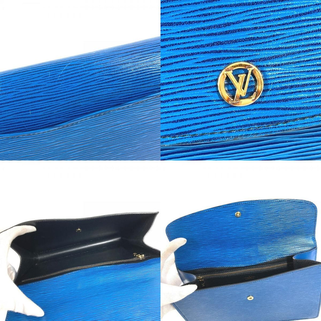 Louis Vuitton Second Bag Montaigne 27 Epi Leather Toledo Blue — view 8