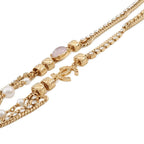 Chanel Necklace CC Logo Stone Crush Rhinestone Faux Pearl — view 2