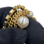 Chanel Necklace CC Logo Stone Crush Rhinestone Faux Pearl — view 8