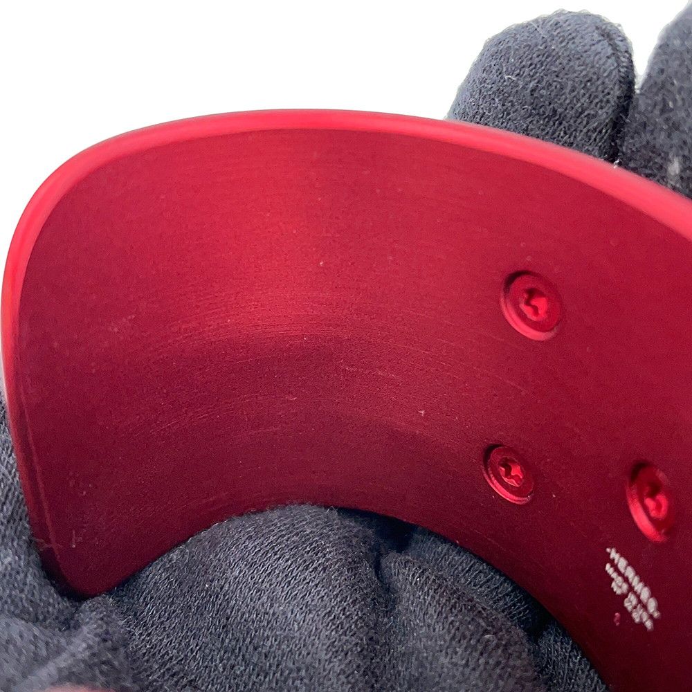 Hermes Bracelet Collier de Chien Red Sunset Aluminum S Matte Metal — view 8