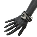 Chanel Bracelet CC Logo Velvet Rhinestone Faux Pearl — view 4