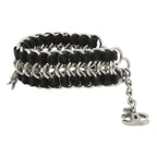 Chanel Bracelet CC Logo Velvet Rhinestone Faux Pearl — view 2