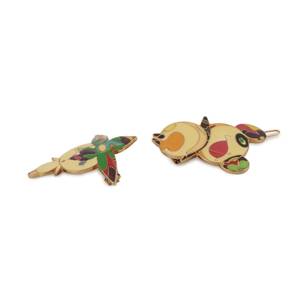 Louis Vuitton Barrette LV TM Set Flower Hatman Panda Hair Takashi Murakami — view 2