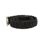 Chanel Belt CC Logo Rhinestone Leather 75 Black — view 2