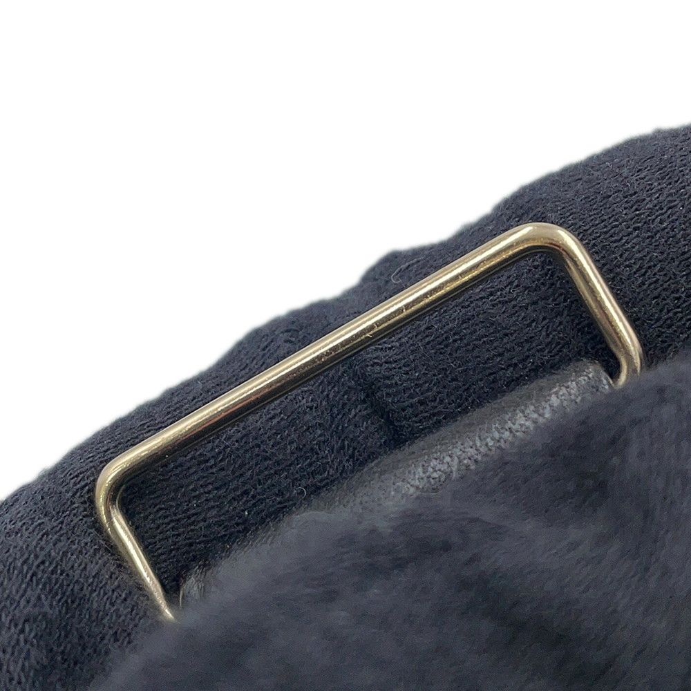 Chanel Belt CC Logo Rhinestone Leather 75 Black — view 7