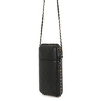 Chanel Foncase Chainaround Quilted CC Logo Lambskin Black — view 2