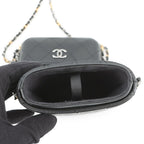 Chanel Foncase Chainaround Quilted CC Logo Lambskin Black — view 5