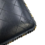 Chanel Foncase Chainaround Quilted CC Logo Lambskin Black — view 6