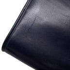 Hermes Shoulder Bag Wood Navy Gold Box Calf — view 8
