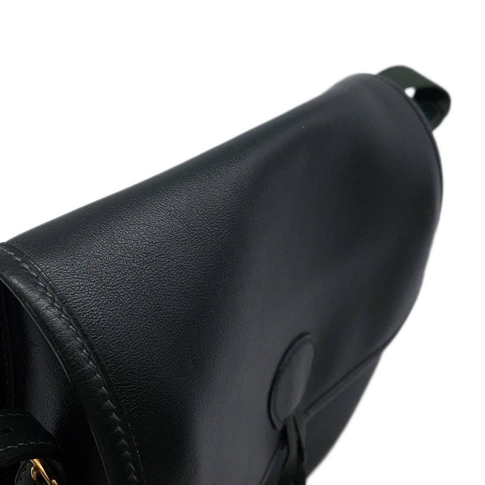 Hermes Shoulder Bag Duffle Green Gold Box Calf — view 9