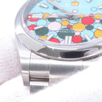 Rolex Oyster Perpetual 36 Watch Turquoise Blue Celebration Dial — view 5