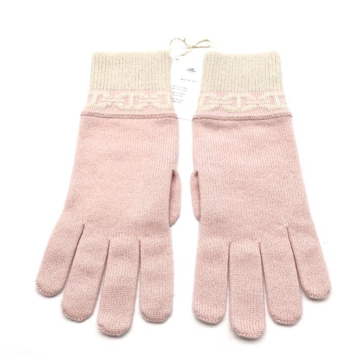 Hermes Heaven Chaine D'ancre Cashmere Gloves L Pink — view 2