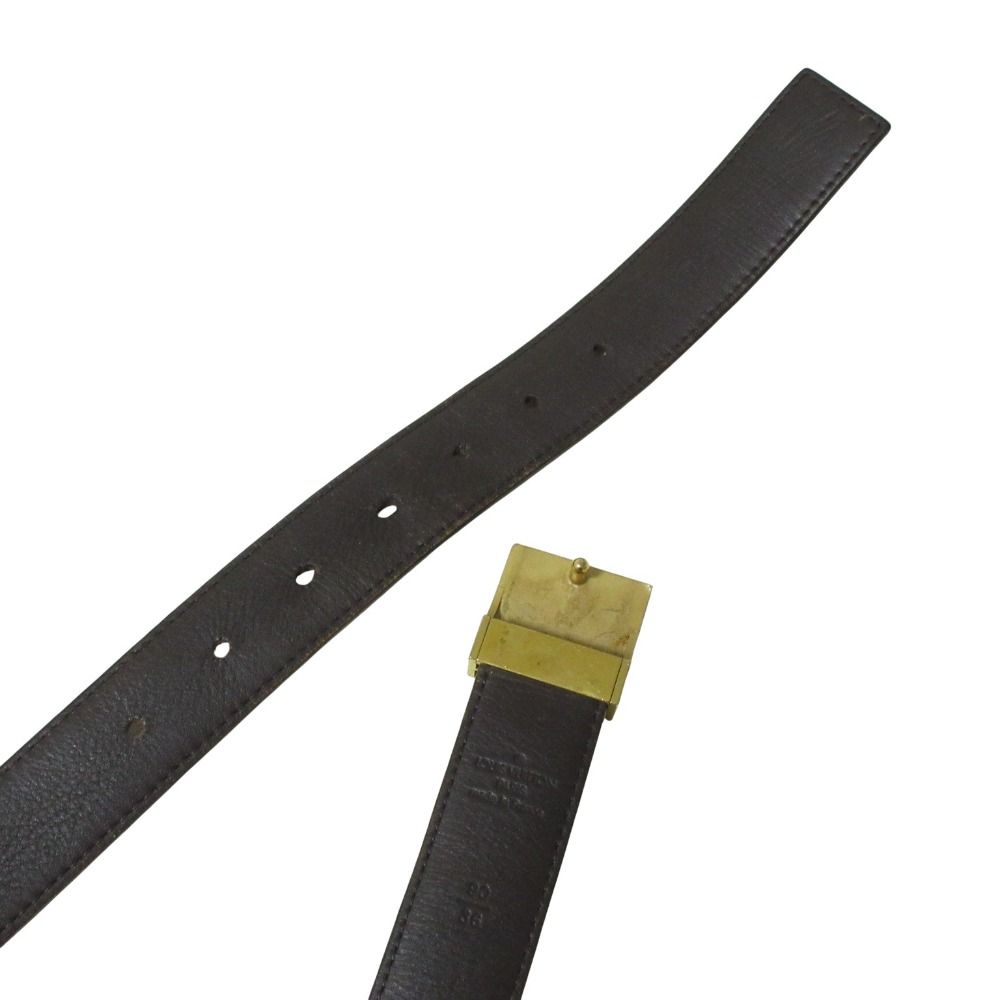 Louis Vuitton Damier Ceinture Carre Belt 90 36 Brown — view 6