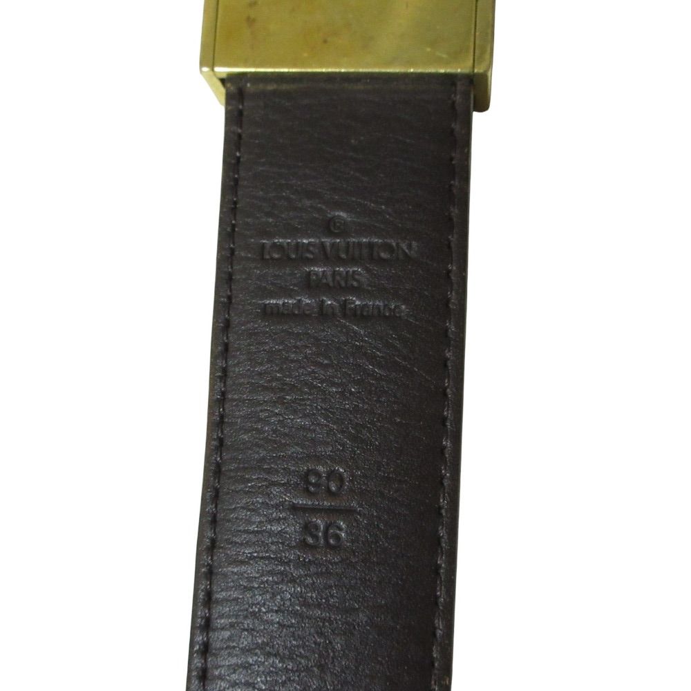 Louis Vuitton Damier Ceinture Carre Belt 90 36 Brown — view 2
