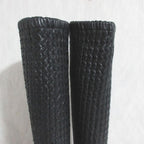Bottega Veneta Intrecciato Long Boots 38.5 Black — view 3