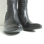 Bottega Veneta Intrecciato Long Boots 38.5 Black — view 2