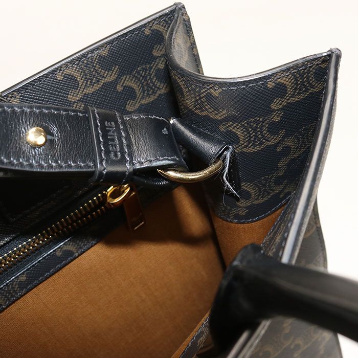 Celine Vertical Cabas Triomphe Canvas Tote — view 5