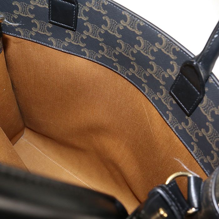 Celine Vertical Cabas Triomphe Canvas Tote — view 4