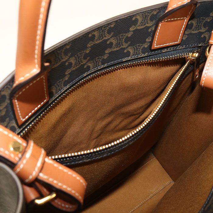 Celine Vertical Cabas Small Triomphe Canvas Tote — view 4